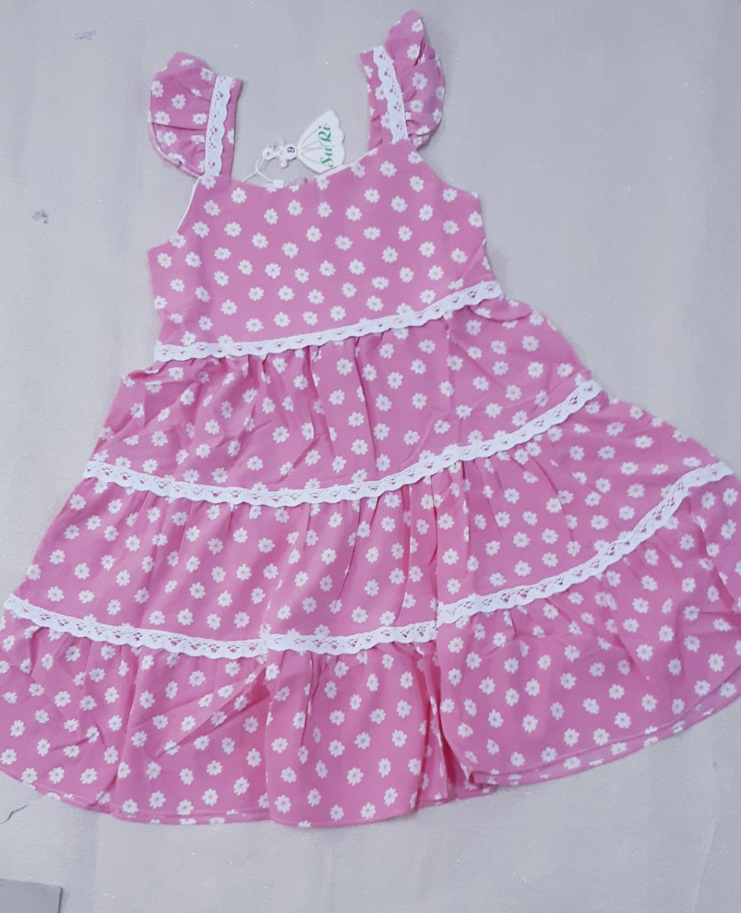 Đầm xòe maxi dái cho bé gái size đại