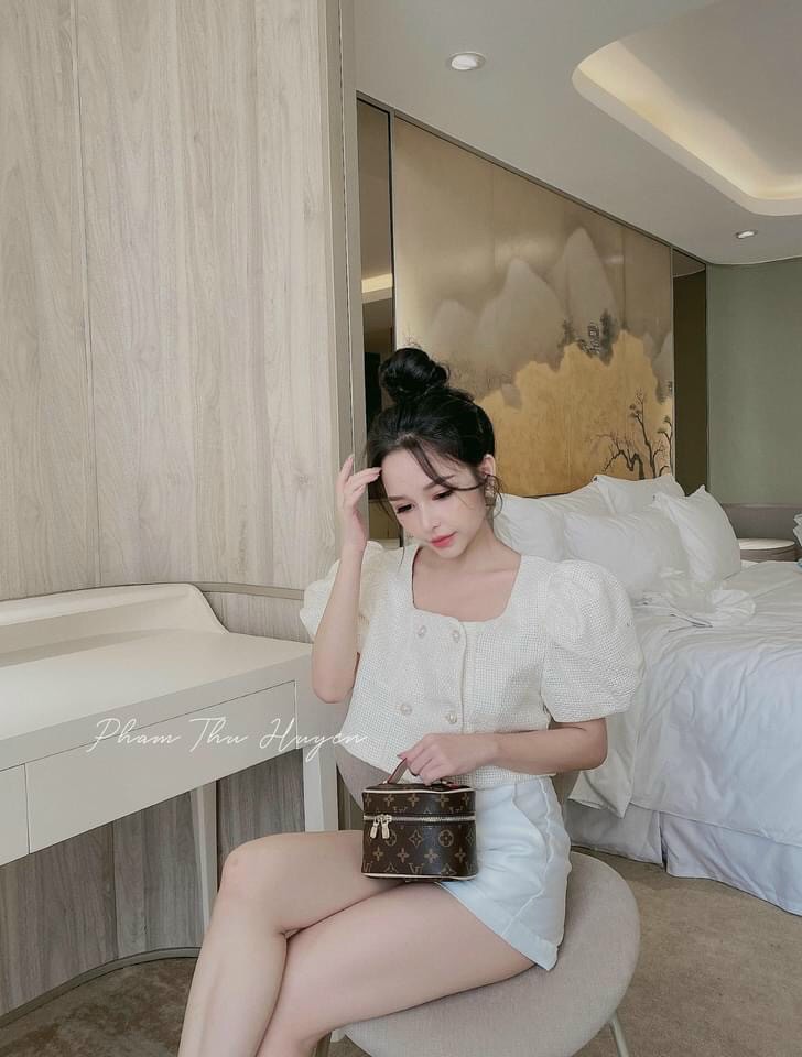 ÁO CROTOP CỔ U 4 NÚT, PHỤNG HOÀNG
