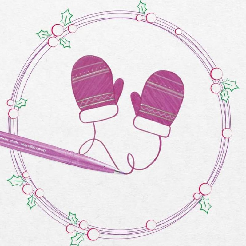 Bút Viết Thư Pháp Nhật Bản Pentel Calligraphy And Lettering Brush Sign Pen - SES15C - Lẻ Màu