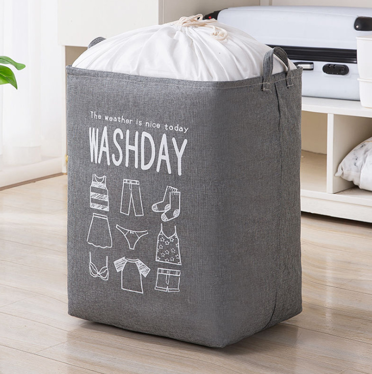 Túi vải washday cỡ lớn đựng chăn, quần áo có quai xách, khung sắt