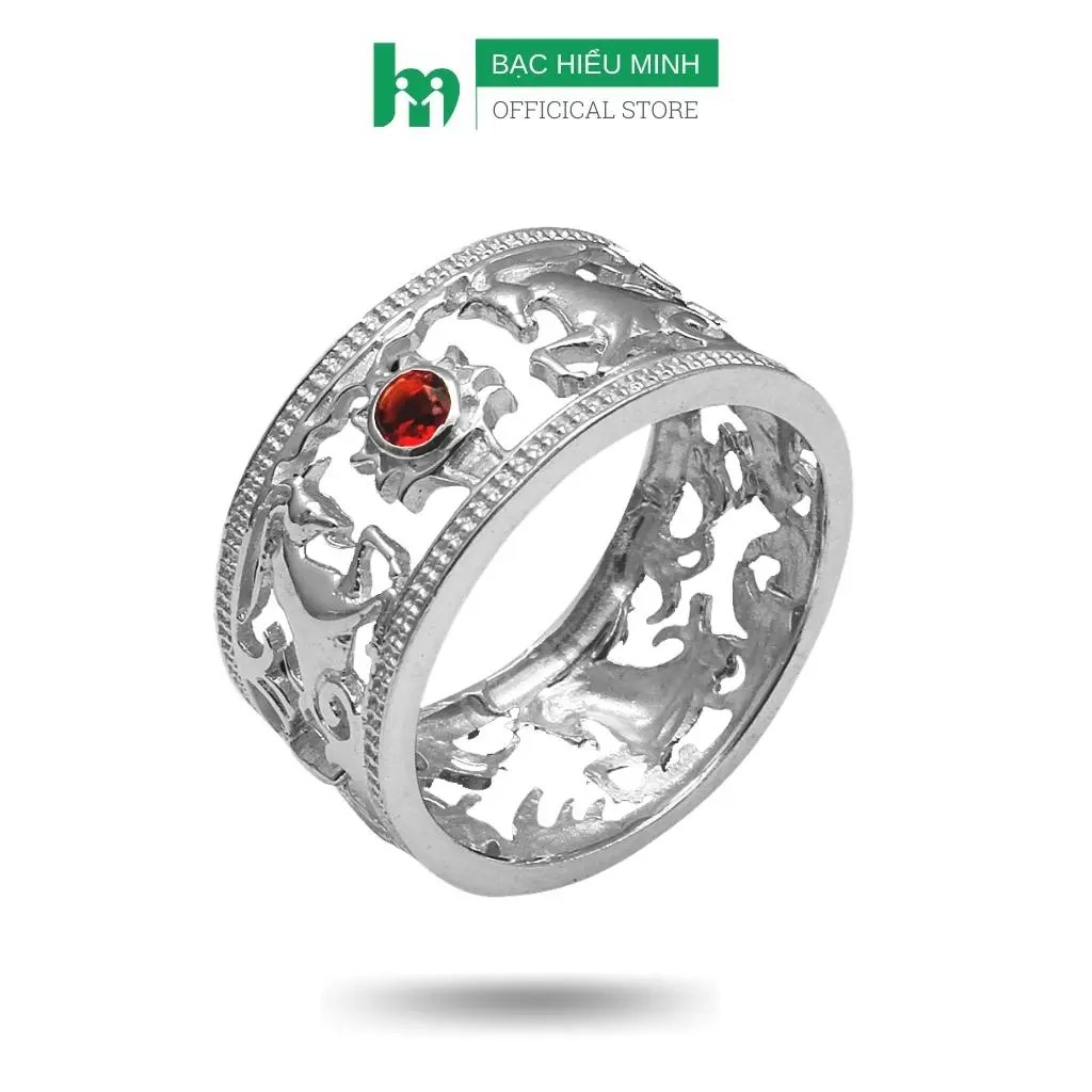 Nhẫn nam bạc hiểu minh na349