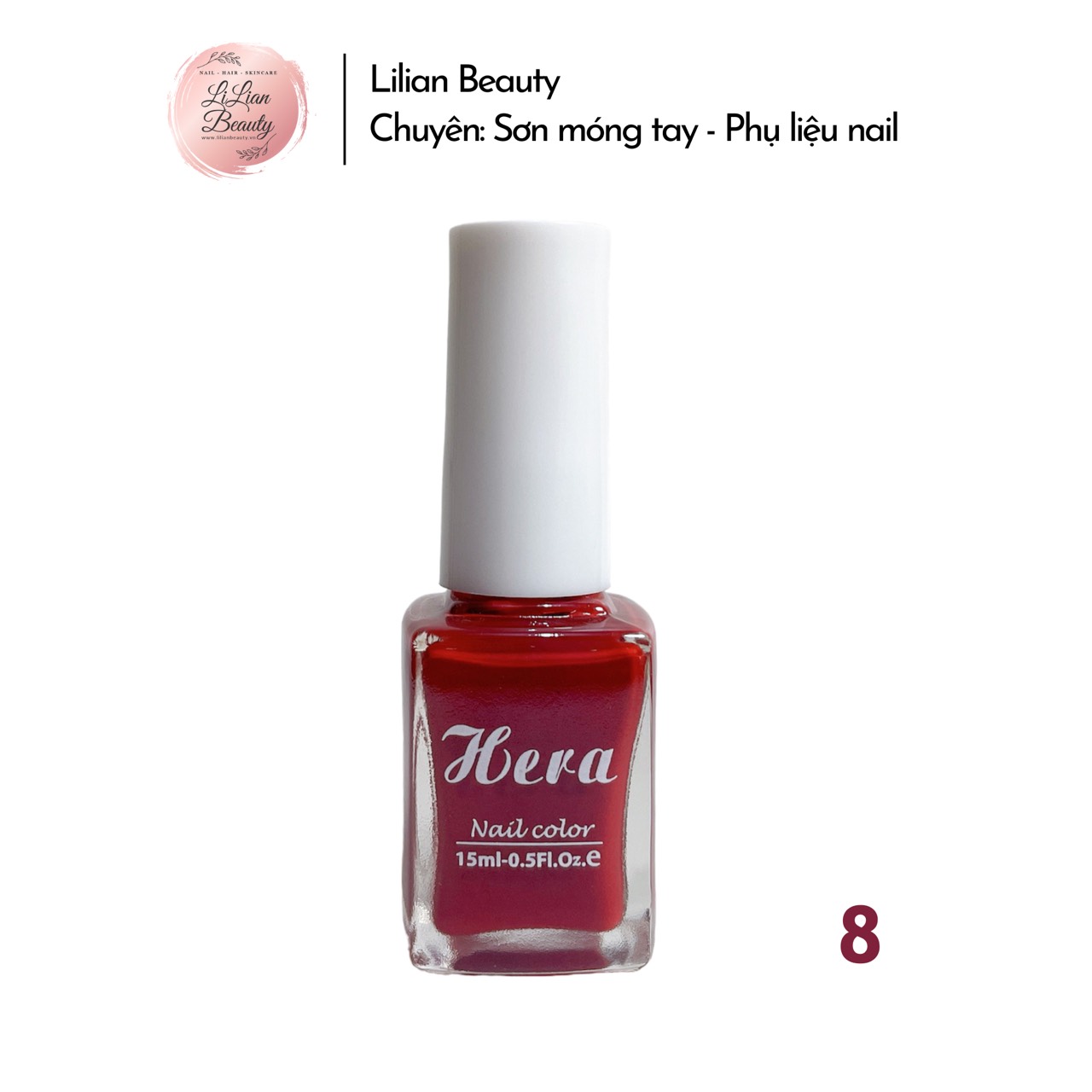 Sơn gel lạnh tự khô hera - 15ml - bóng đẹp, bền màu, mau khô