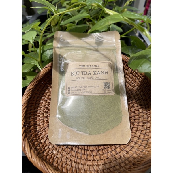 Bột trà xanh đắp mặt nguyên chất 50gr
