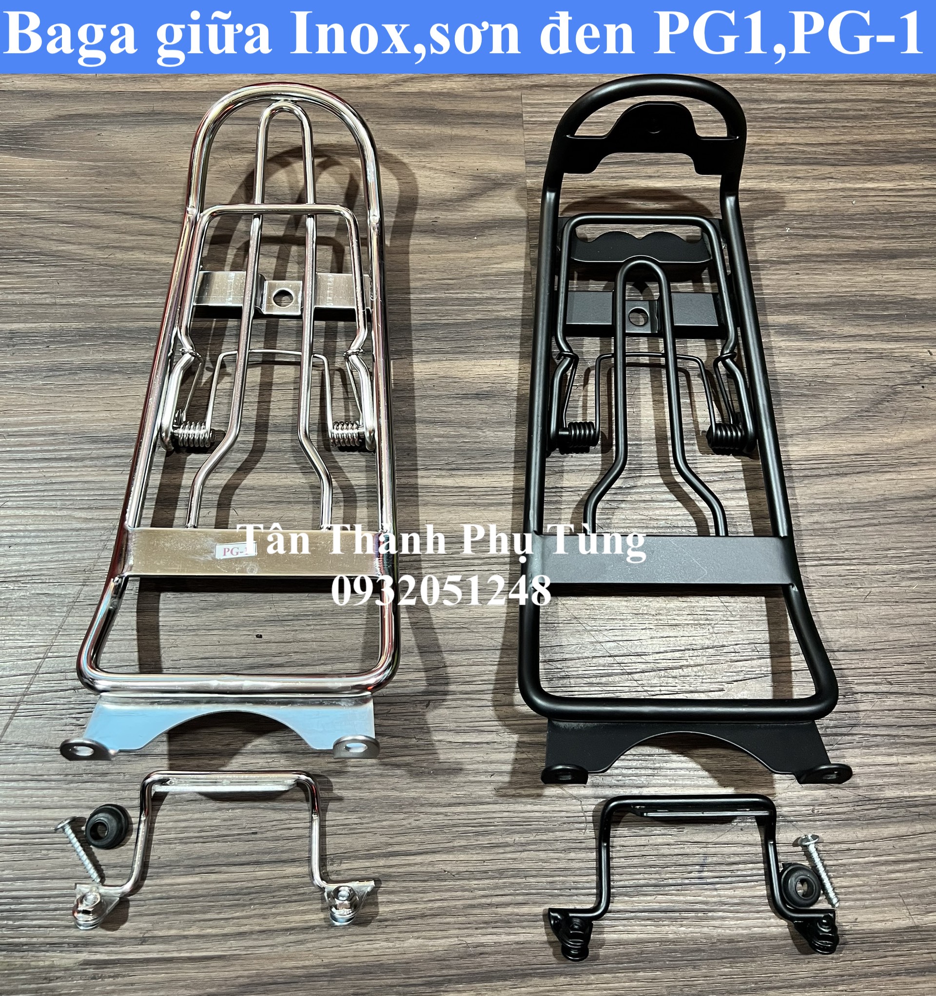 Baga giữa PG1,PG-1 10li kèm ốc và cao su
