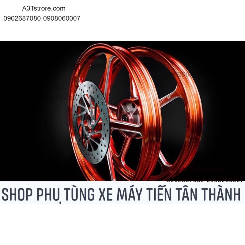 Mâm X1R  5 cây cnc ex150  size 1.6 - 1.6  bảng 17 inches TẶNG  1 đĩa thắng trước 245 MM