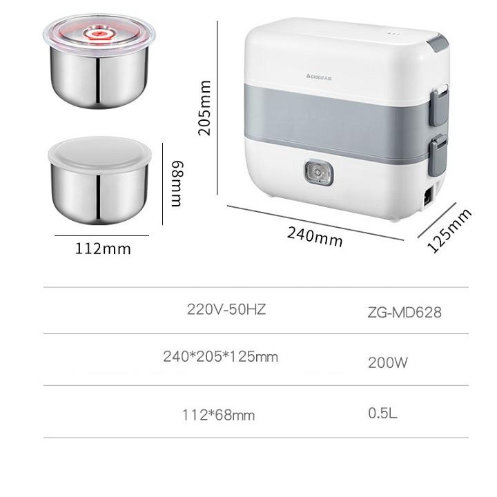 Hộp cơm cắm điện đa năng cao cấp