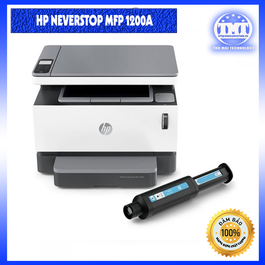 Máy in đa chức năng HP Neverstop Laser MFP 1200A Siêu bền, siêu khỏe, thay mực nhanh