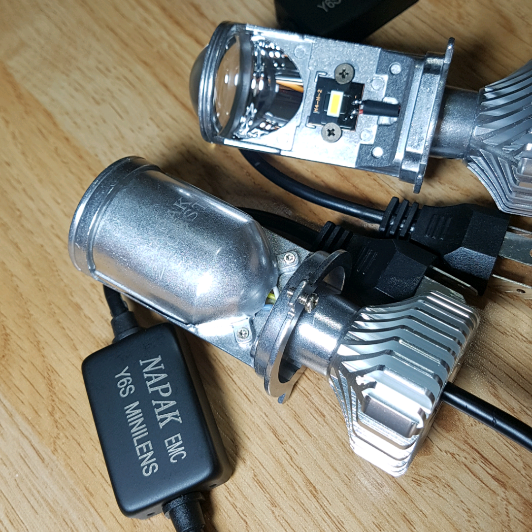 Bi cầu mini Led Napak  H4 cốt đổi 3 màu