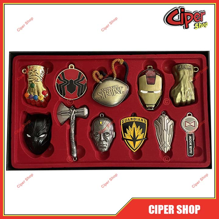 Bộ 11 móc khóa Avengers
