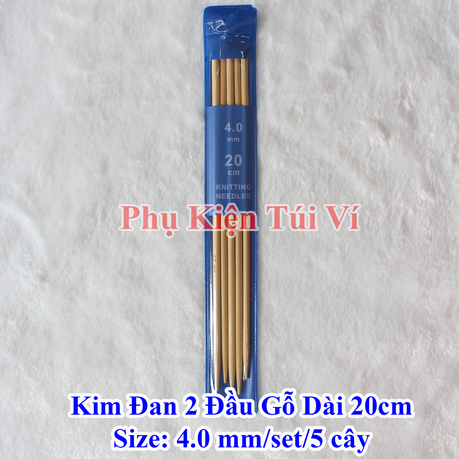 Kim đan 2 đầu gỗ dài 20cm (35k/set/5 cây/1size)
