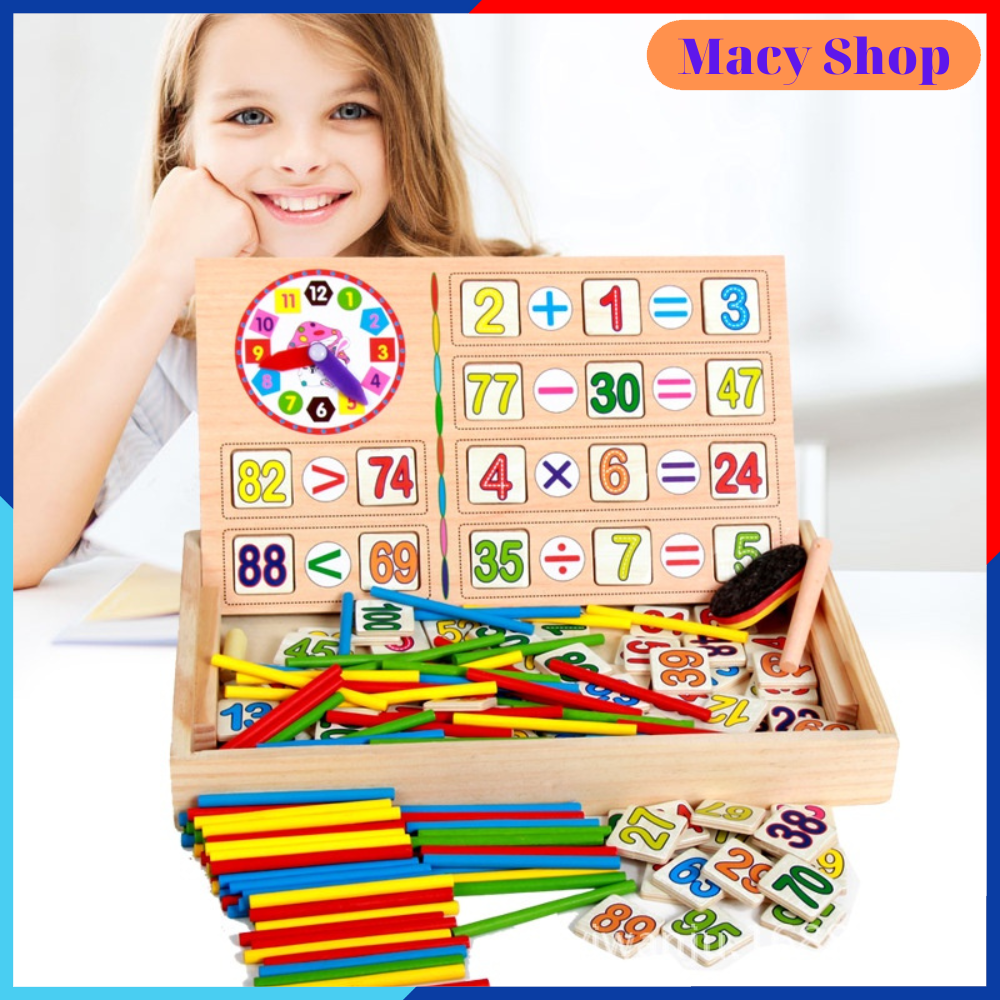 Đồ chơi giáo dục bộ đồ học toán - bé vừa học vừa chơi tăng khả năng ghi nhớ