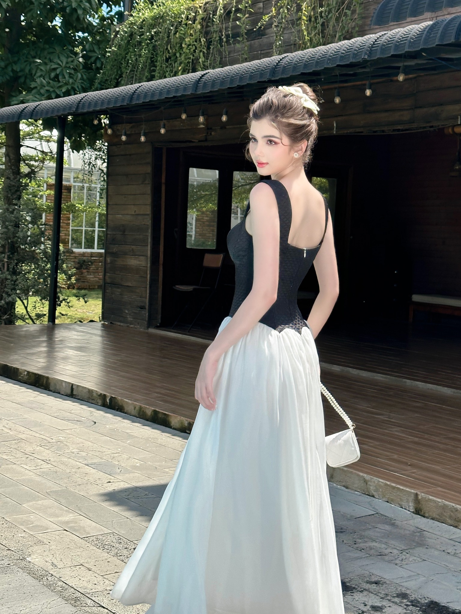 SÒ VINTAGE - FLEUR Đầm xòe hai dây