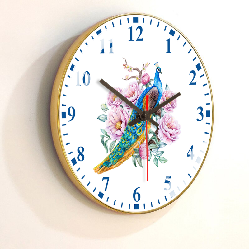 Cỡ đại 60cm - Đồng hồ treo tường mã đáo thành công Đồng hồ treo tường kim trôi tráng gương bóng cao cấp trang trí phòng khách decor phòng ngủ in 3D nghệ thuật hiện đại