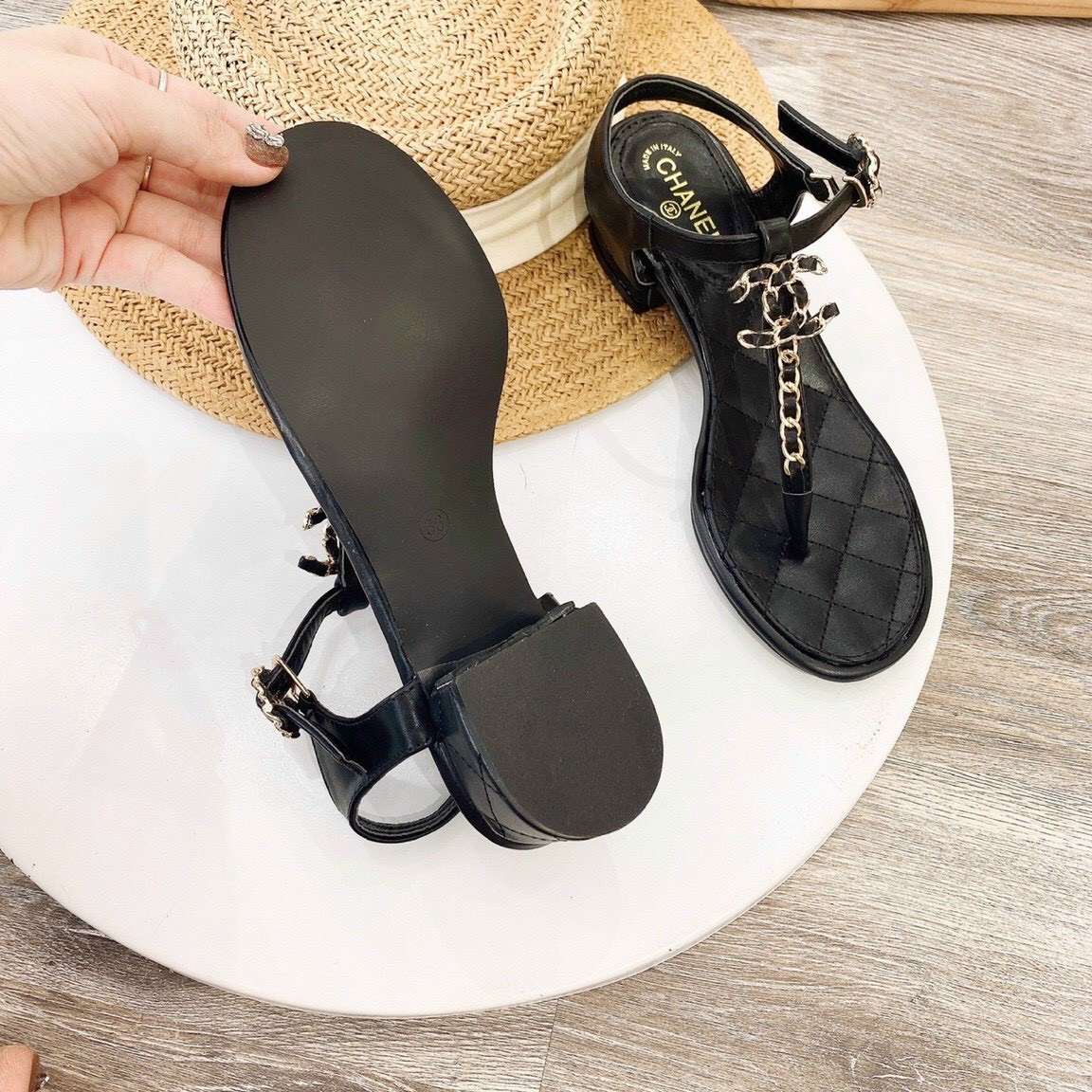 Sandal Kẹp xỏ ngón gót 3cm