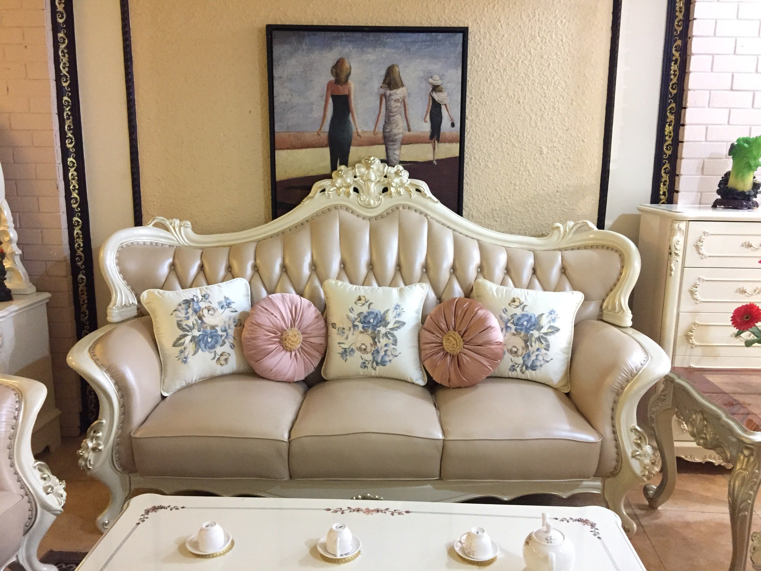 BỘ SOFA PHÒNG KHÁCH TÂN CỔ ĐIỂN SANG TRỌNG 9913B