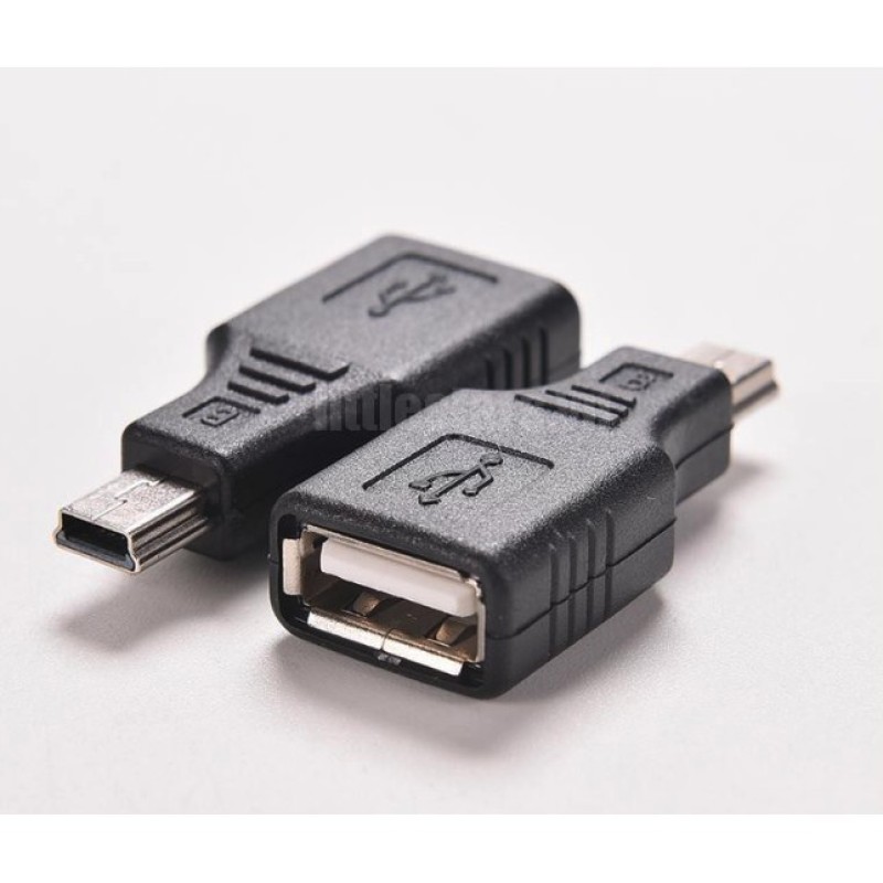 Đầu chuyển đổi Mini USB to USB OTG (Đen)