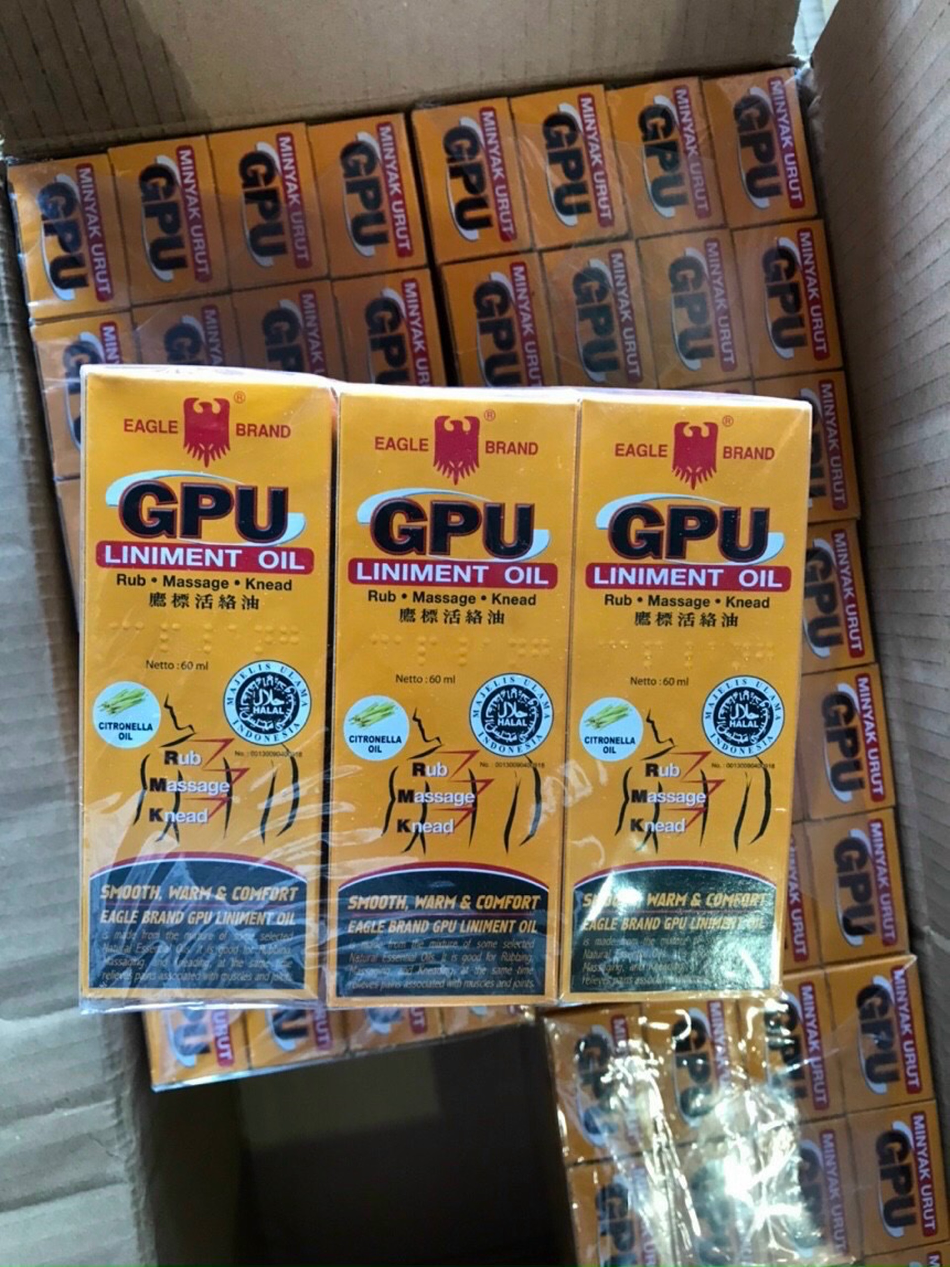 Dầu Xoa bóp GPU 60ml indonesia