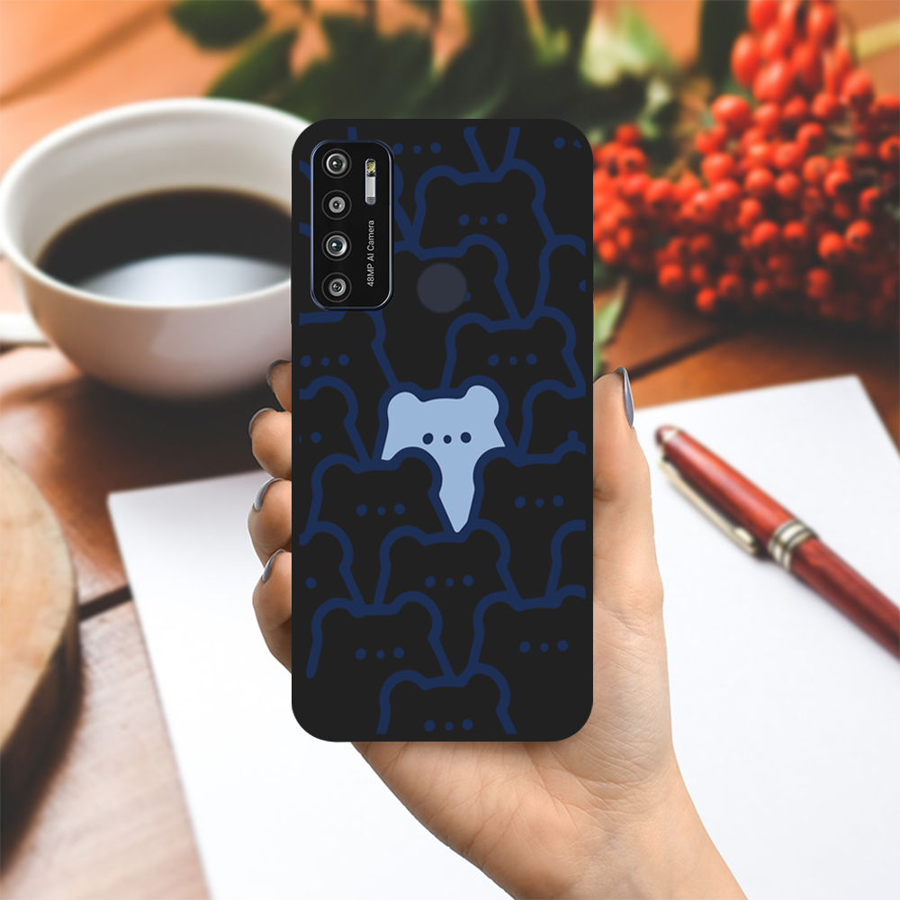 Ốp lưng Vsmart Joy 3/Joy 4/Active 3/Bee 3/Live/...dẻo đen hình Icon Gấu