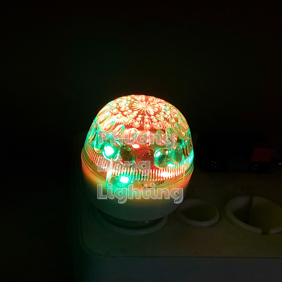 Bóng LED Chanh tròn đổi 7 màu đuôi E27