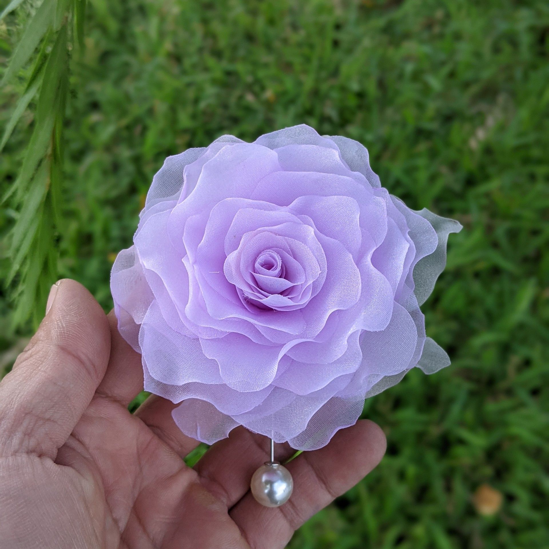 [ Hàng Thiết Kế ] Hoa cài áo váy handmade vải voan cao cấp