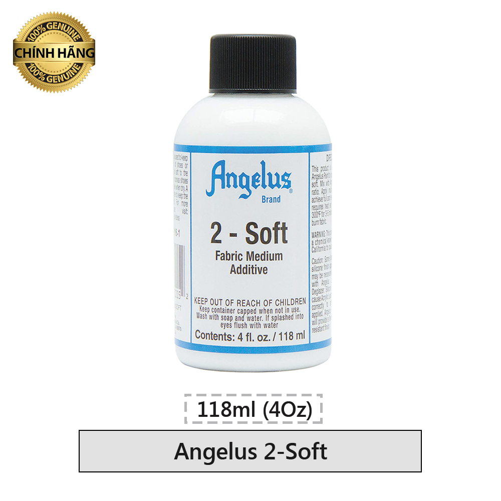[HCM]Dung dịch pha màu Angelus 2-Soft (Vẽ bề mặt vải) – 118ml (4Oz)