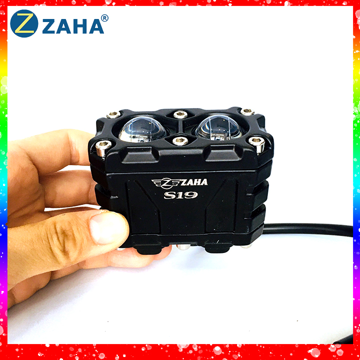 [HCM]Đèn Trợ sáng mini S19  Zaha Cos vàng pha trắng