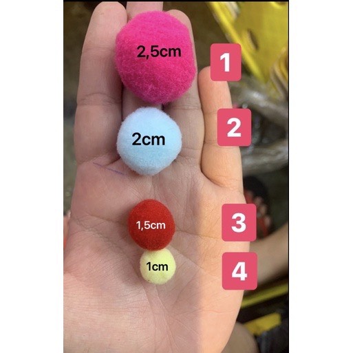 Hạt bom bom đủ size mix đủ màu .