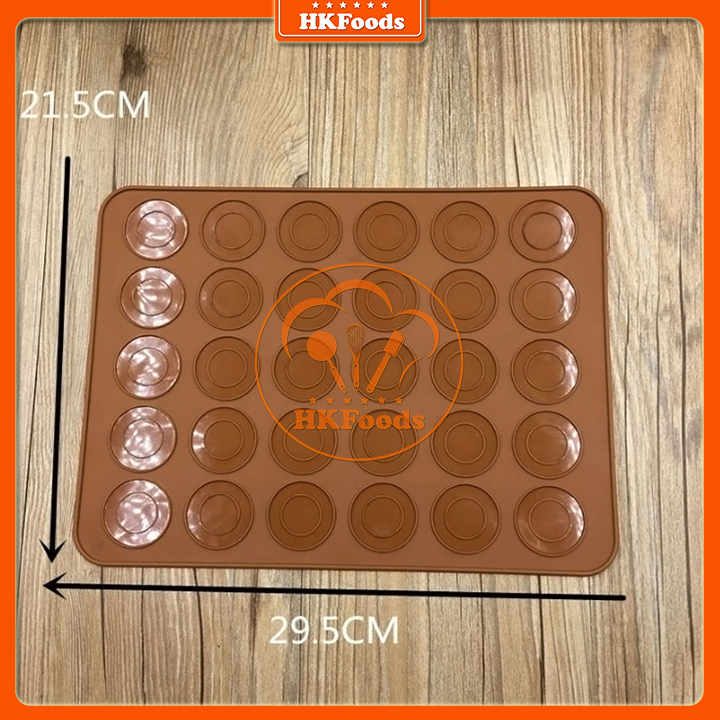 THẢM SILICON NƯỚNG BÁNH MACARON 30 Ô