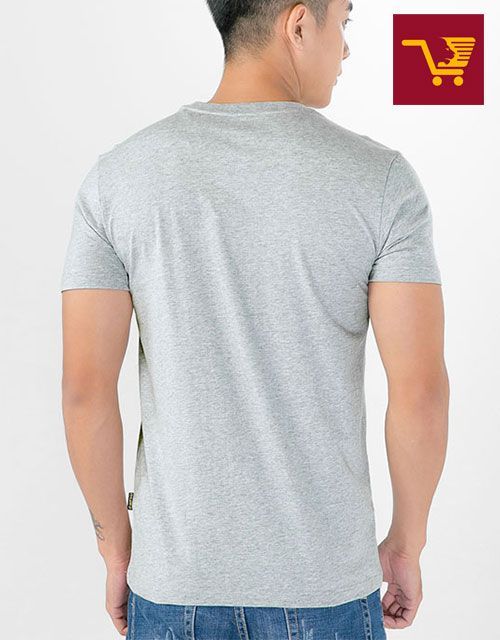 [XẢ KHO BÁN LỖ] áo thun nam cổ tròn màu xám