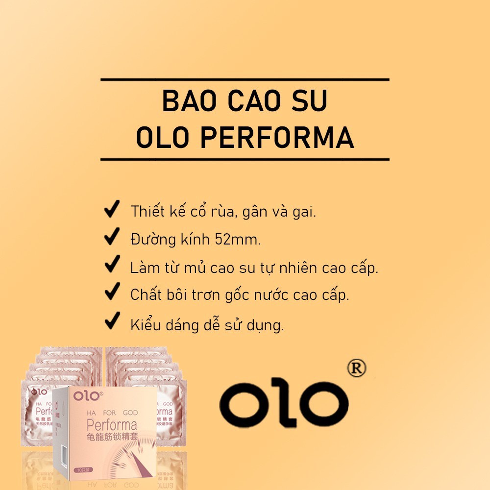 Bao Cao Su Siêu Mỏng OLO 001 Feeling Ultrathin Đen 10 BCS