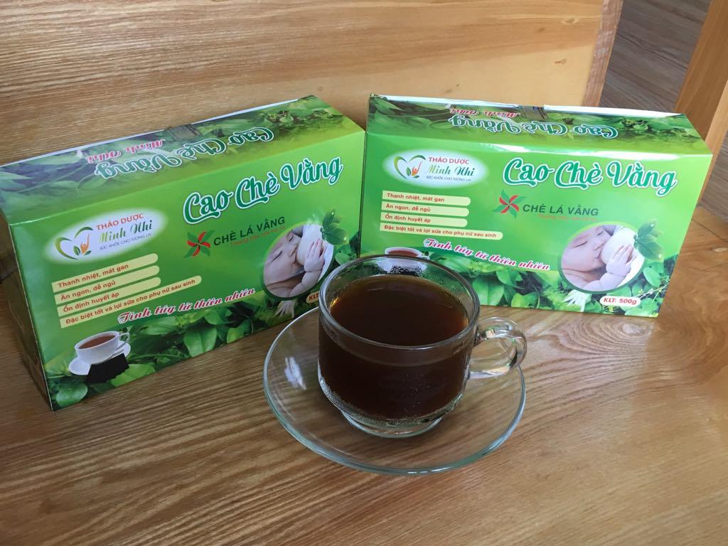 Cao chè vằng miếng hộp 500g 25 miếng