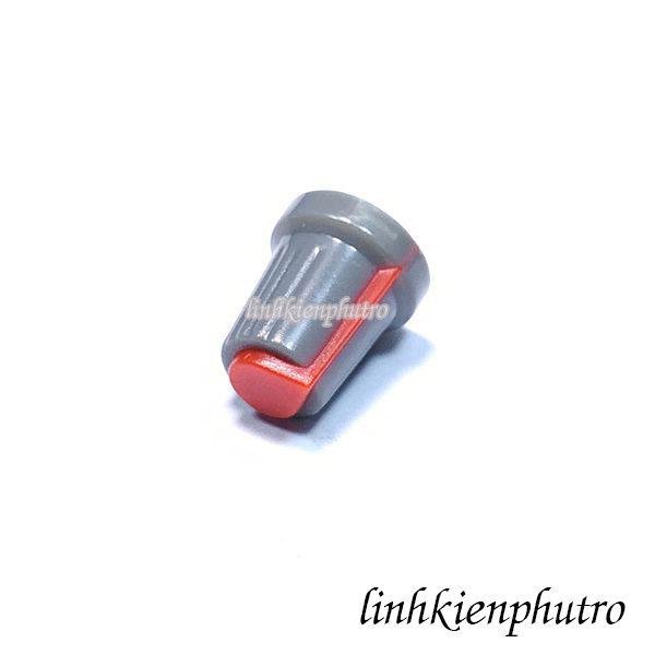 [HCM]Combo 10 cái Núm Chiết Áp Nón 6mm Thân Xám - Trục D
