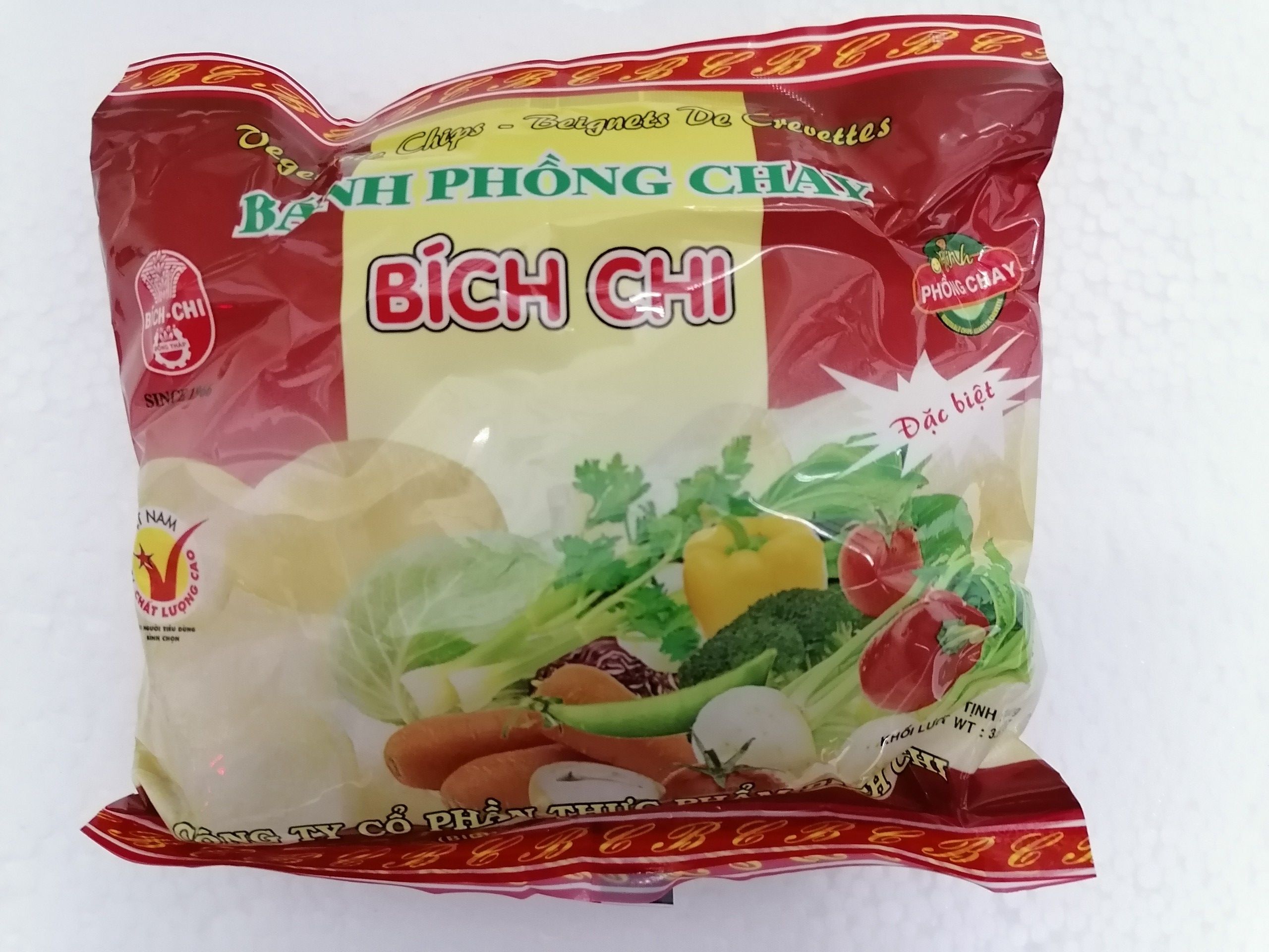 [100g - CHAY] BÁNH PHỒNG CHAY [VN] BÍCH CHI Vegan Chips (halal) (btn-hk)