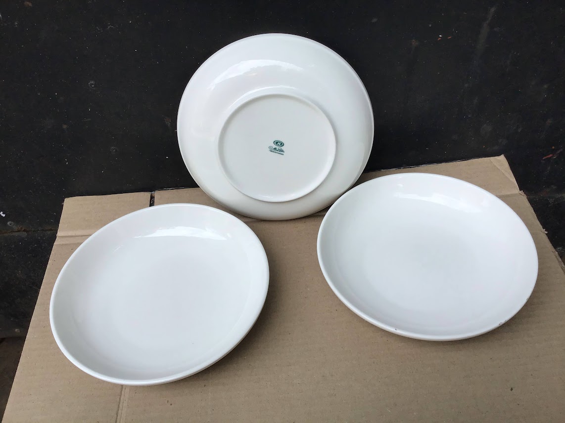 [Ảnh thật] Combo 3 dĩa sứ cao cấp sâu lòng 8inch (20cm) ảo