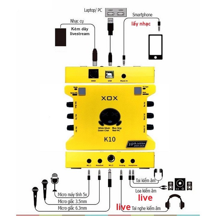 Sound Card XOX K10 Bảo Hành 6 tháng