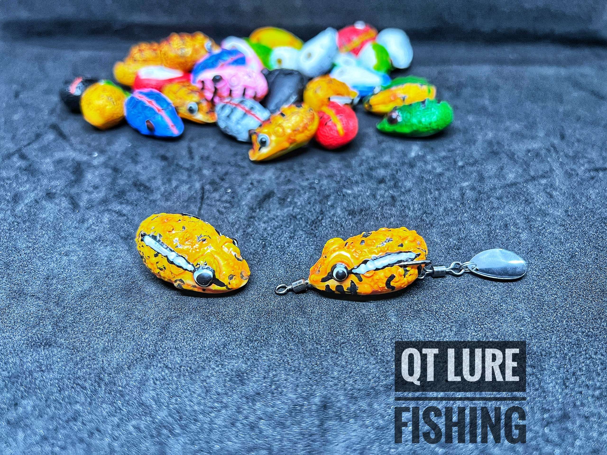 Nhái hơi câu lure qt body 3.5cm - lưỡi 3cm trọng lượng 7g-8g - qt lure fishing