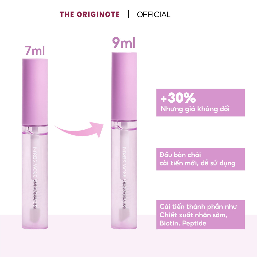 Combo kem mắt và serum dưỡng mi 2in1 The Originote giảm thâm quầng thâm mắt căng bóng dưỡng dài mi