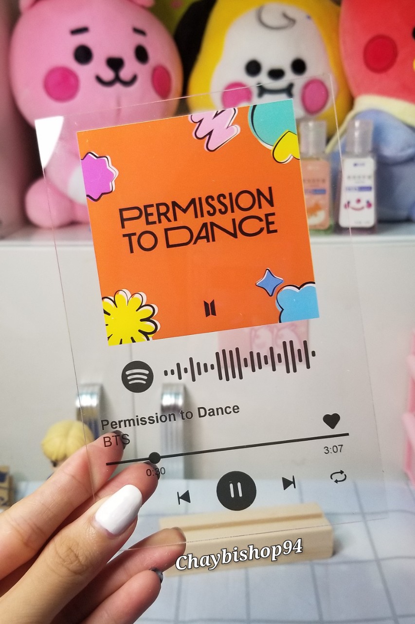 Khung ảnh mica spotify size A5 BTS BLACKINK IU