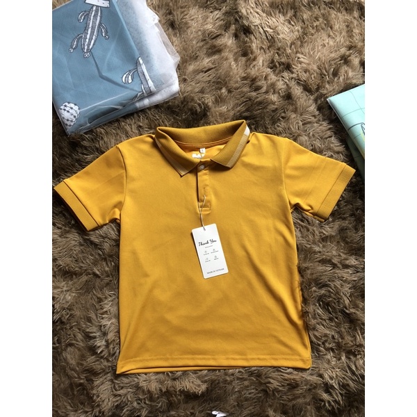 Áo thun Polo cho bé trai & bé gái có cổ chất liệu vải cotton co giãn, lịch lãm siêu đẹp - Size từ 10-35kg