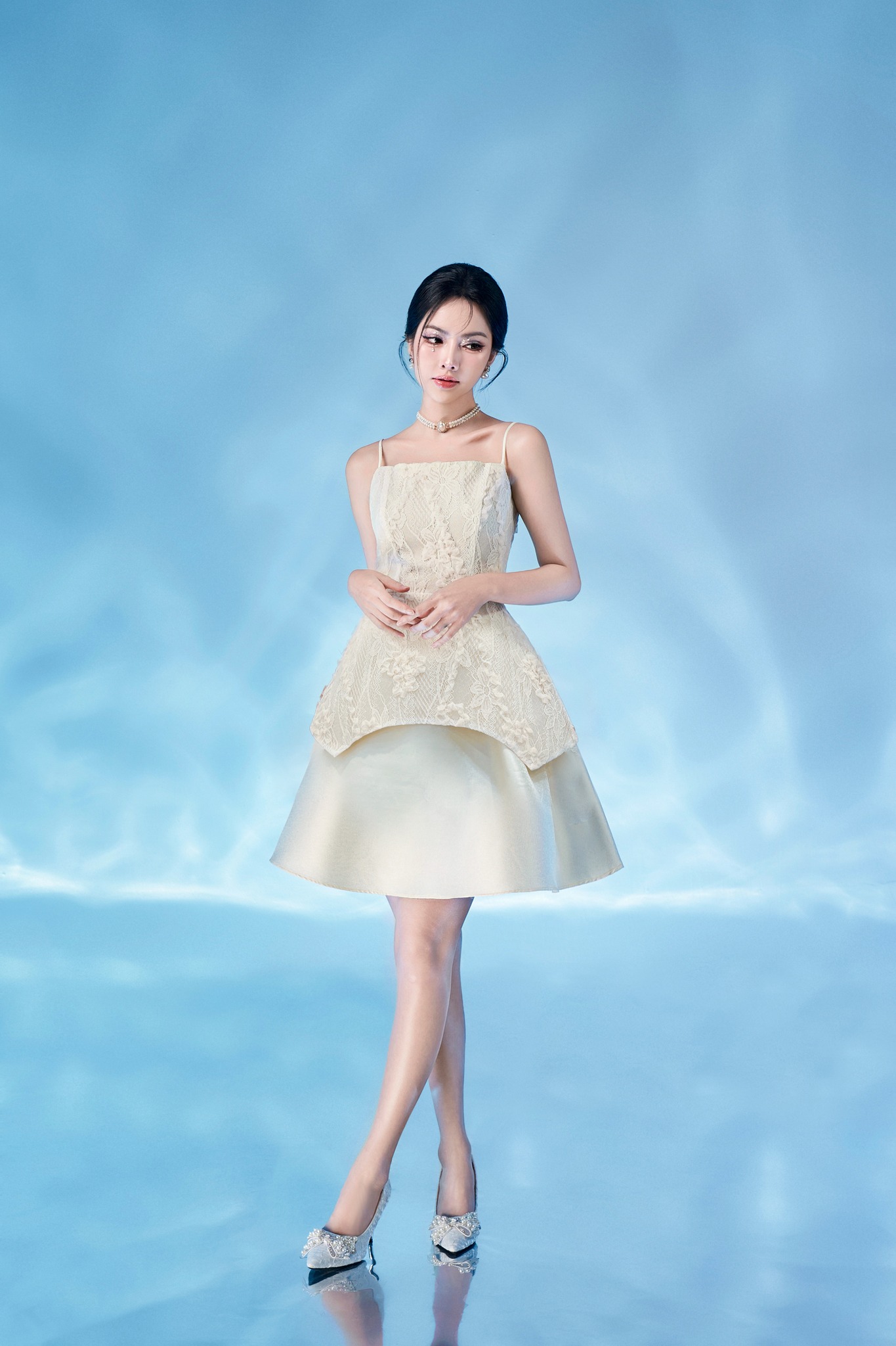 Voucher siêu sale 15% OLV - Đầm Brynn Lace Dress