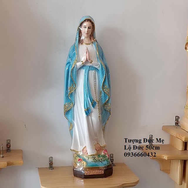 TƯỢNG ĐỨC MẸ LỘ ĐỨC (Lourdes) 50CM TƯỢNG CÔNG GIÁO COMPOSITE