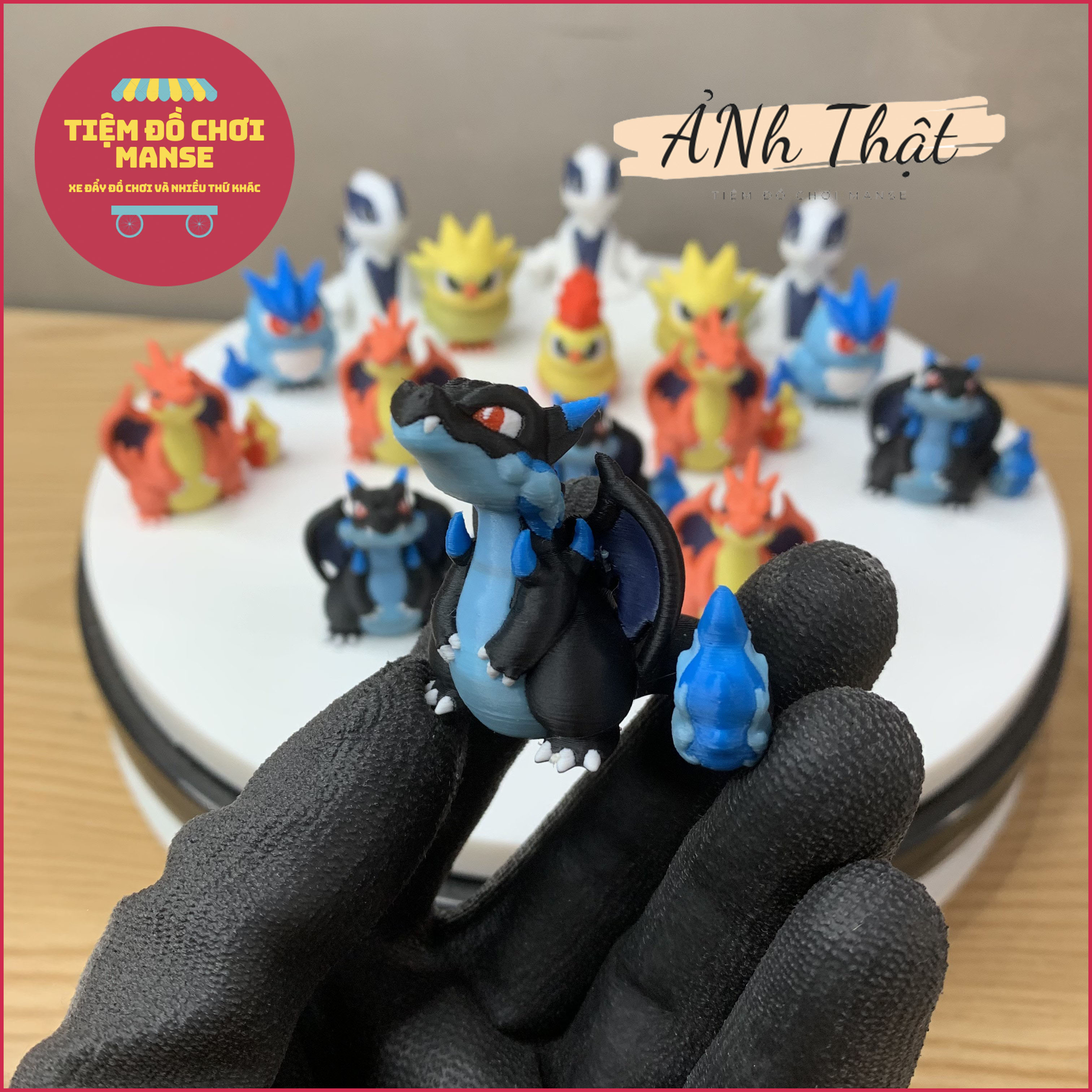 [ Thiết Kế Độc Quyền ] Mô hình Các Pokemon Mega Charizard, Charmander, Charmeleon, Tyranitar, Dragonite - Không Đụng Hàng