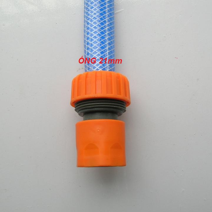 NỐI ỐNG NƯỚC NHỰA MỀM PHI 21mm RA ĐẦU KHỚP GÀI CHUẨN 16mm. TH 701.558