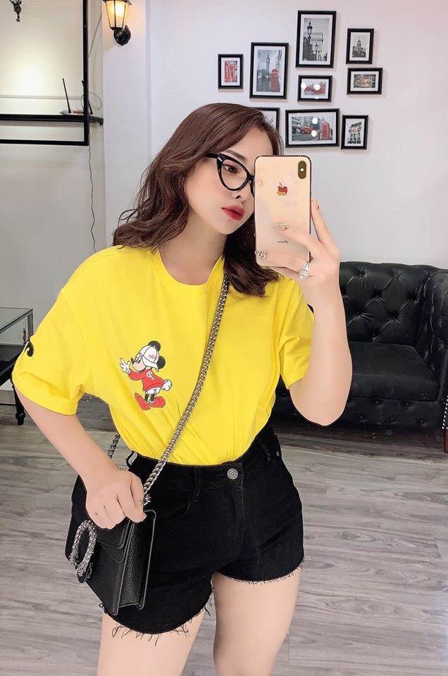 [HCM]ÁO THUN NỮ THIÊU HÌNH DỄ THƯƠNG - A3