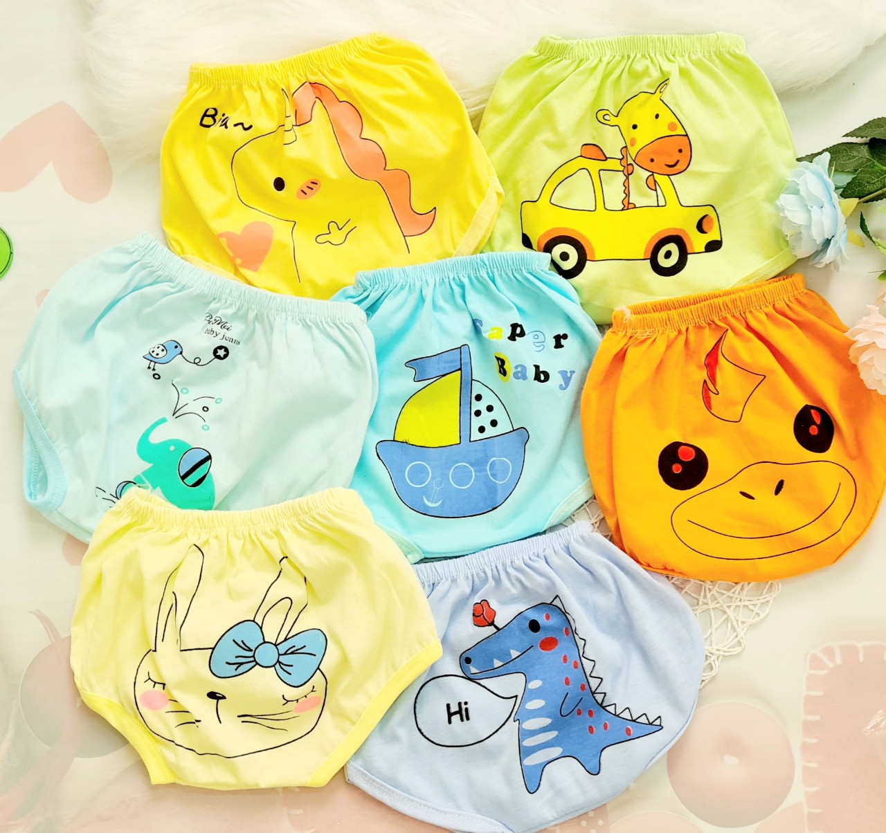 Combo 10 quần chip cho bé 4-18kg