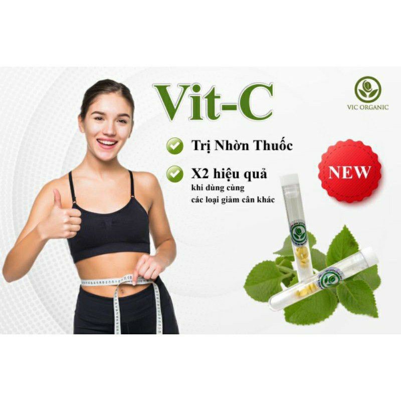 [Freeship từ 0đ] Kẹo siết eo hủy mỡ Vit-C (ống 7 viên)