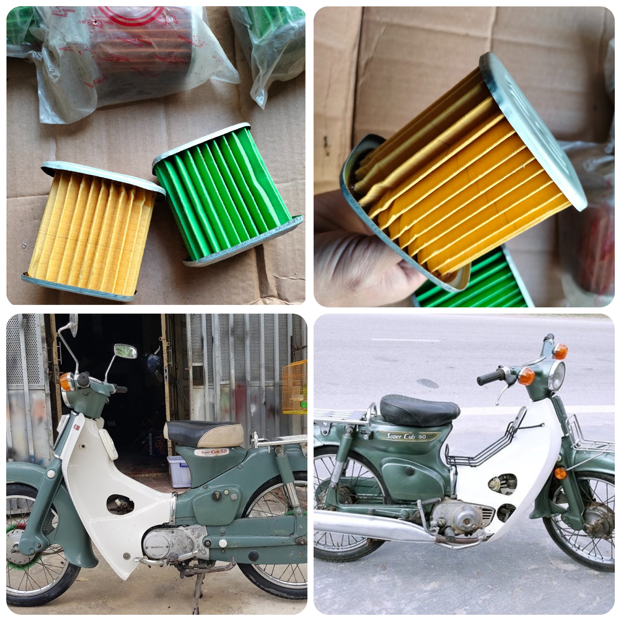 lọc gió xe honda dame cub 78-79-80
