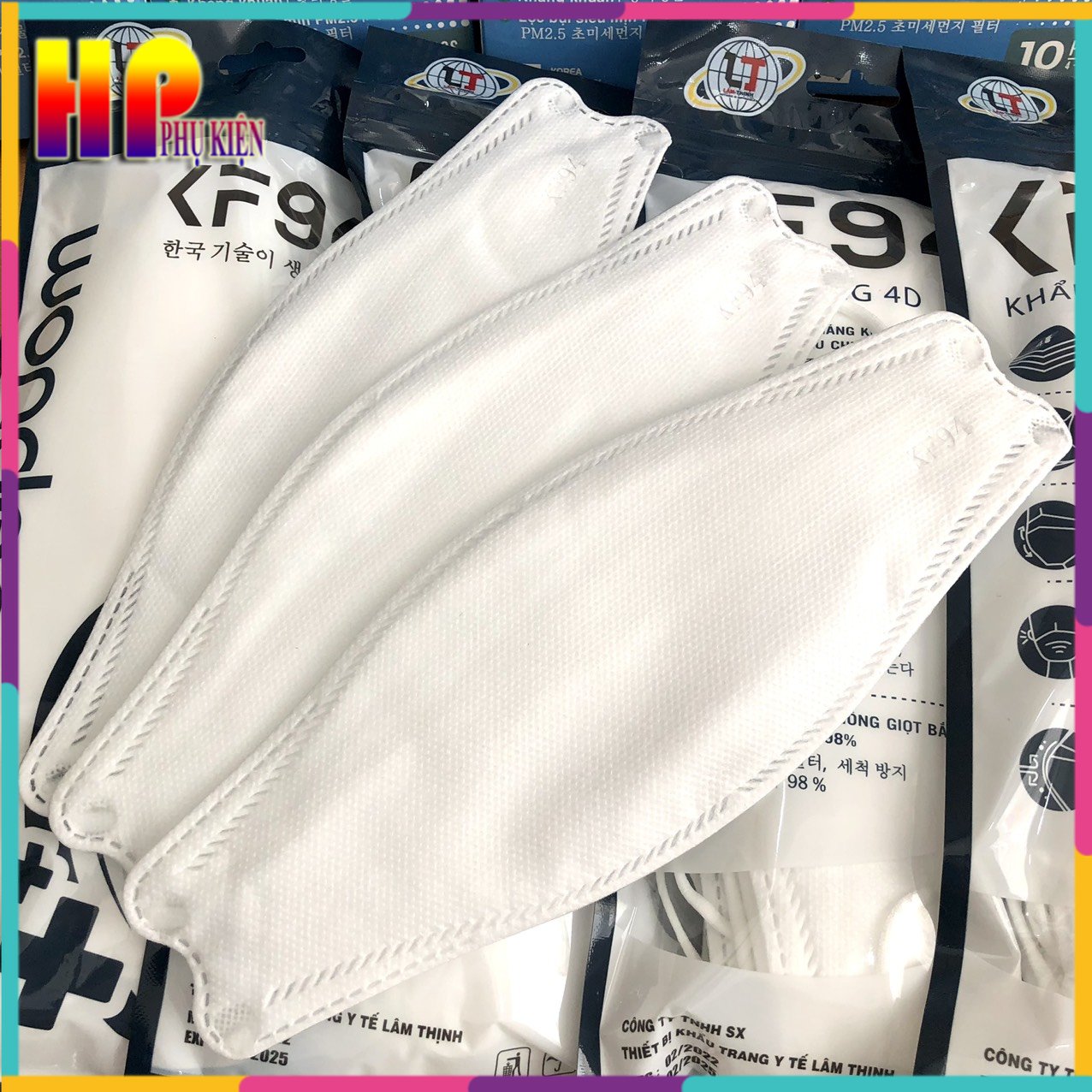 Khẩu trang 4d kf94 chính hãng unimask - wonder ful nhiều màu cho bạn lựa chọn