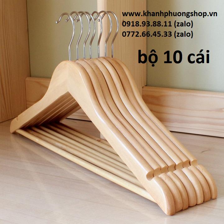 móc gỗ treo quần áo - móc treo quần áo