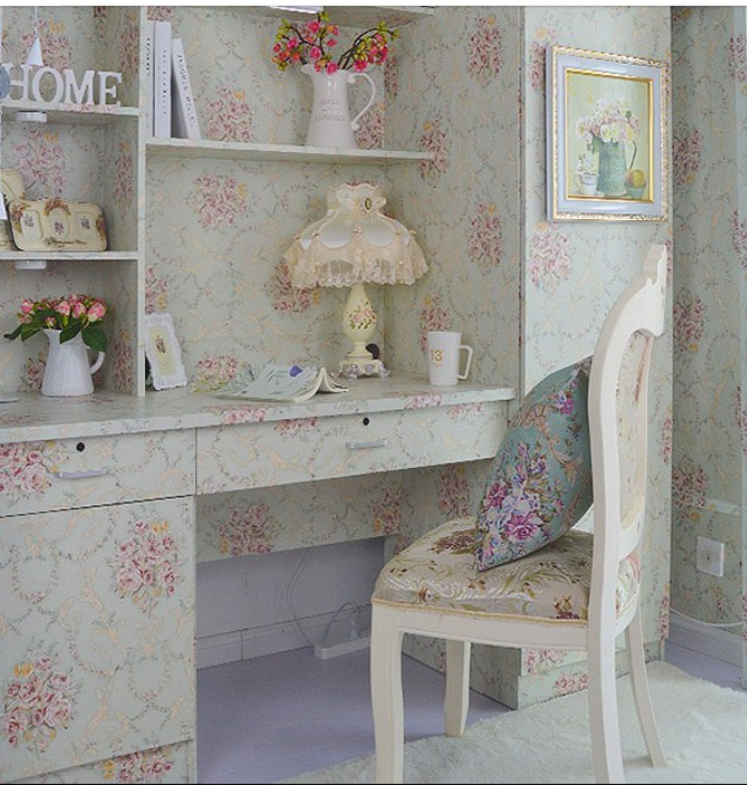 [HCM]5m Decal GiấY Dán TườNg Hoa HồNg Chùm 1